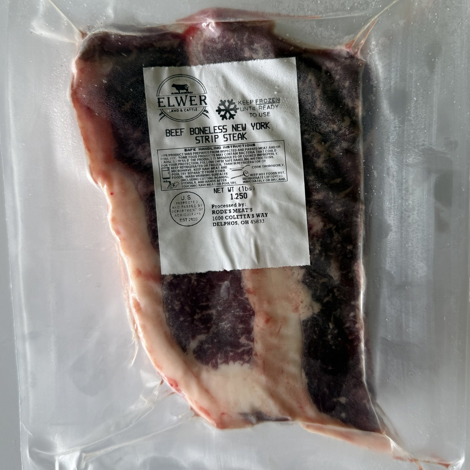 New York Strip Steaks